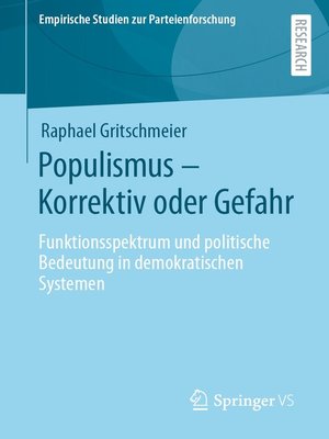 cover image of Populismus – Korrektiv oder Gefahr